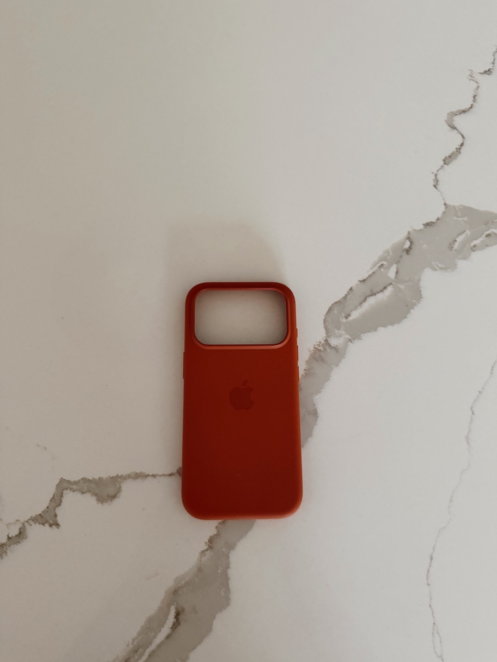 apple 17 pro silicone case terra cotta